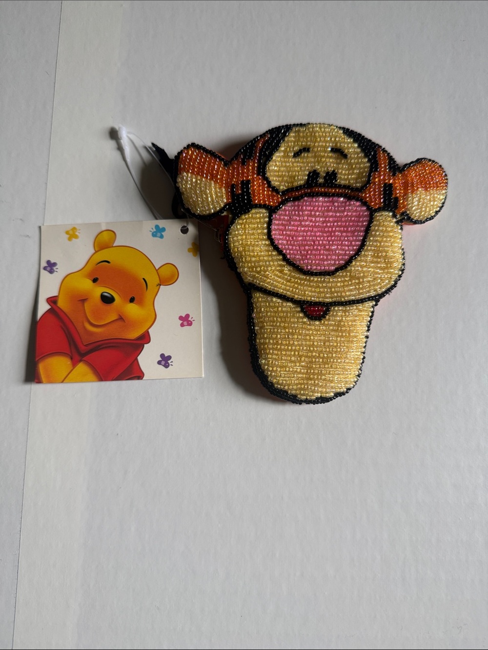 Tigger Beaded Pouch - Yellow, Orange, Pink